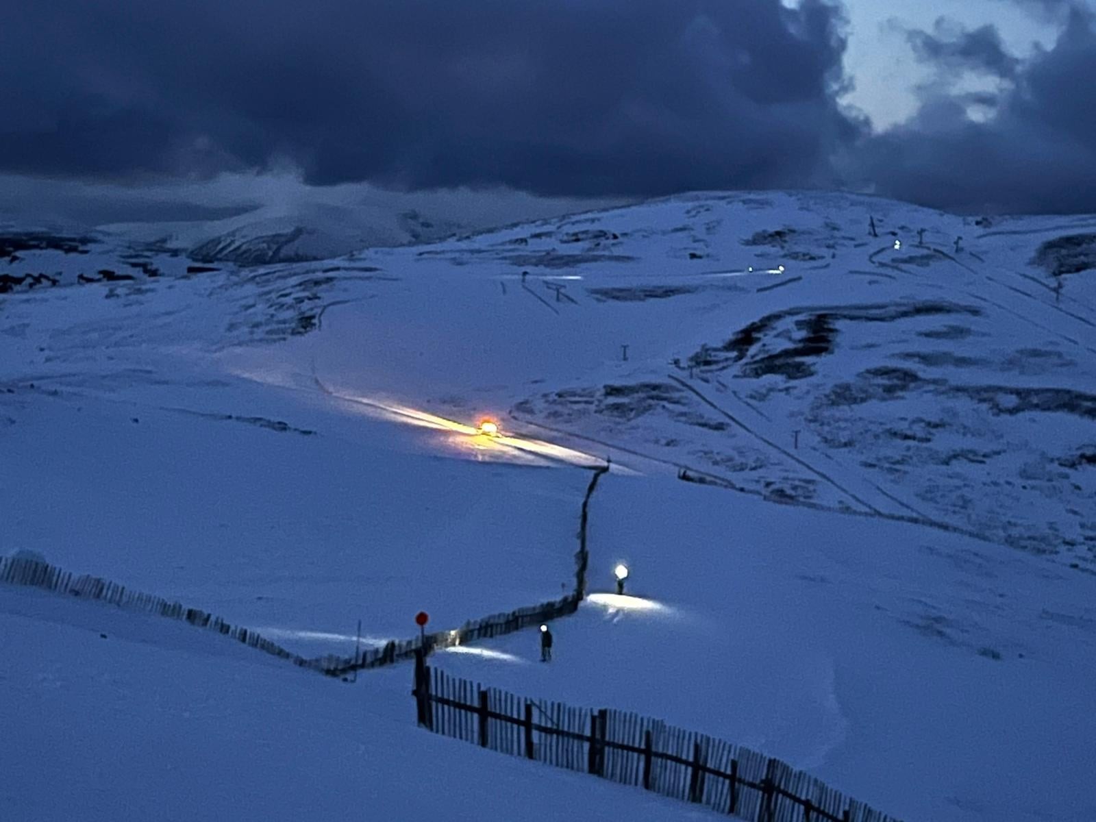 Snow Running At Glenshee Ski Centre